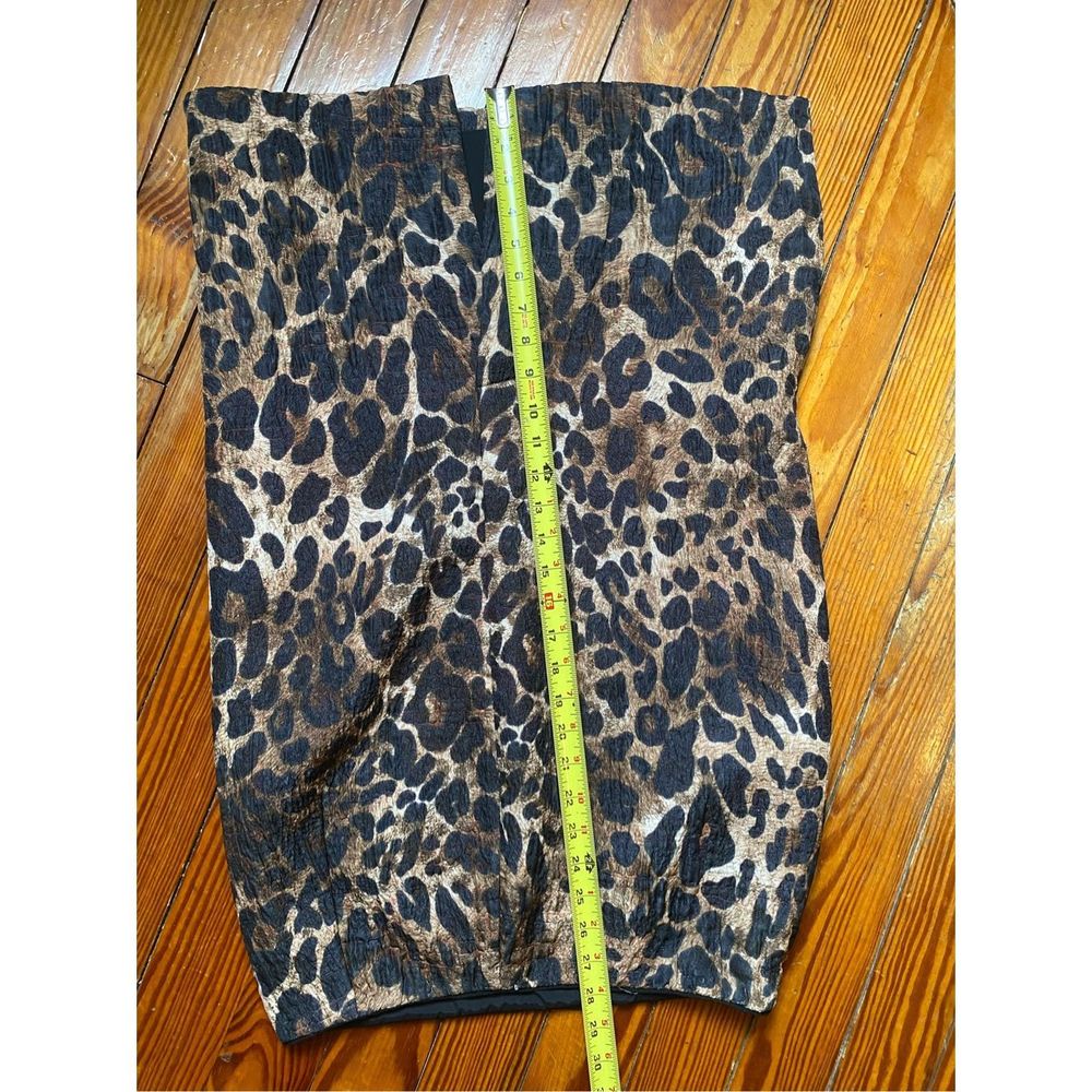 Lafayette 148 New York Leopard Tan Brown Black Casey Midi Skirt, Size 6, MP $898 - Picture 7 of 9